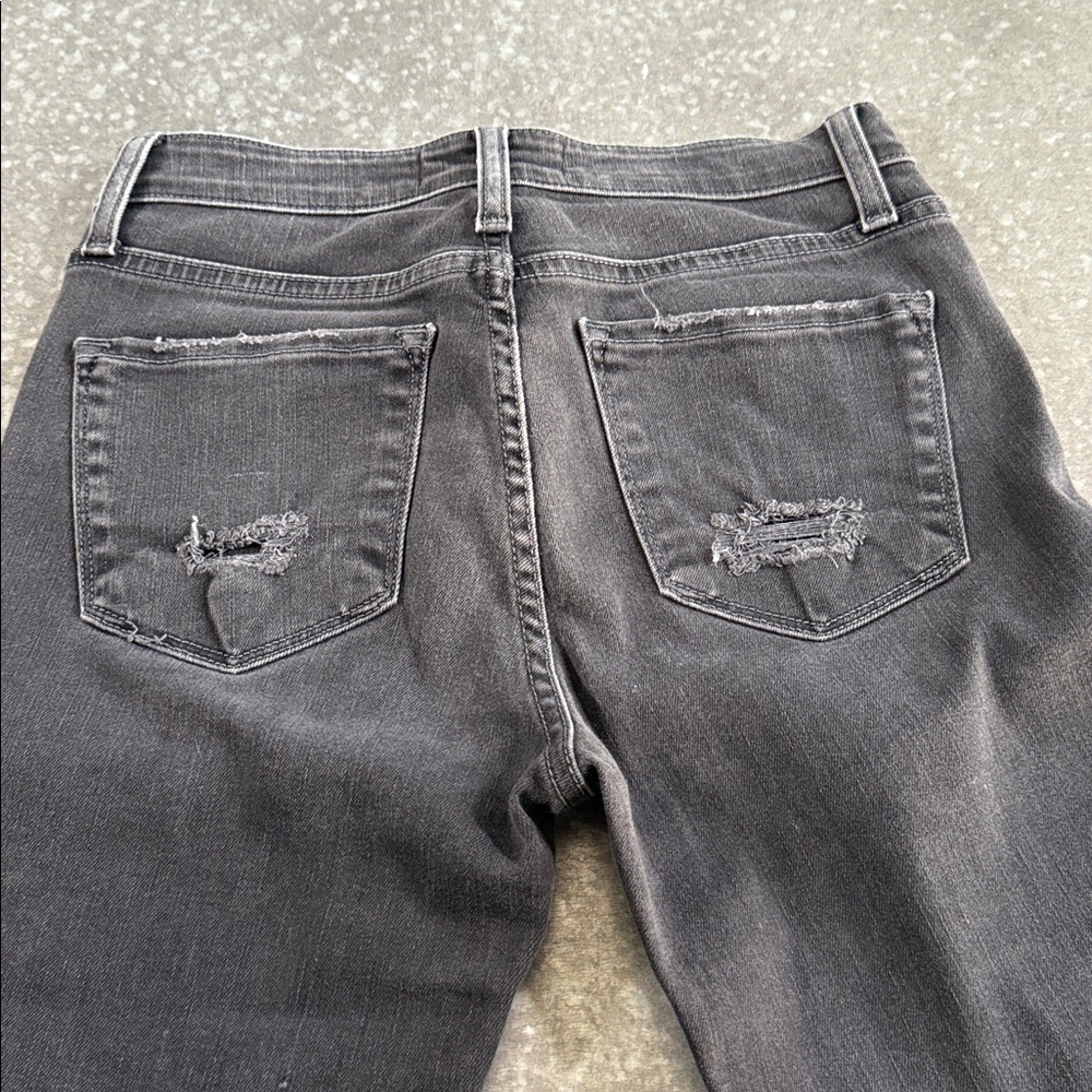 Flying Monkey Women's Distressed Gray High Rise Jeans